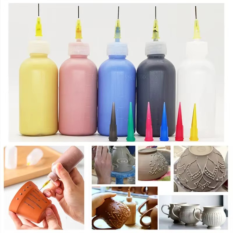 Kitchen Baking Drawing - 1-6Set Cream Jam Painting Squeeze Bottles