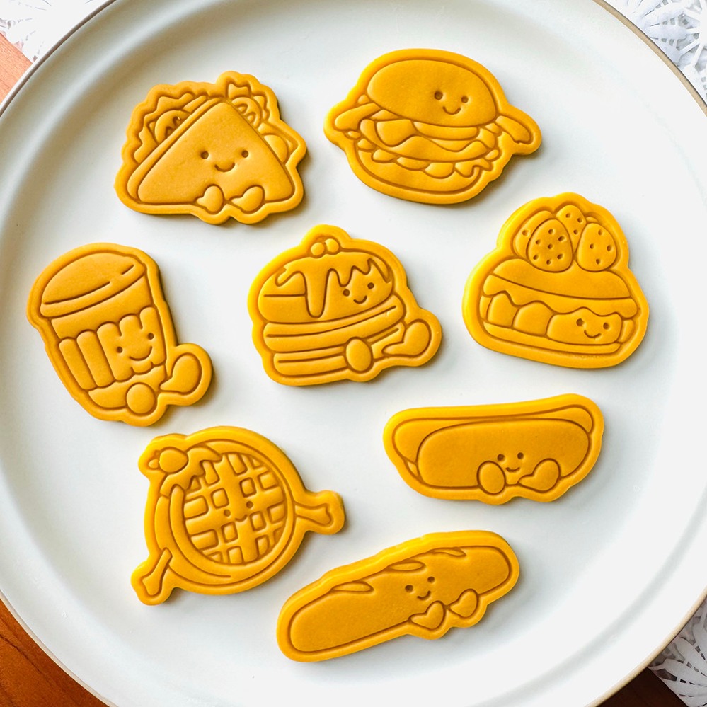 Kitchen Baking Supplies - Cute Burger Sandwich Cookie Cutters Cartoon