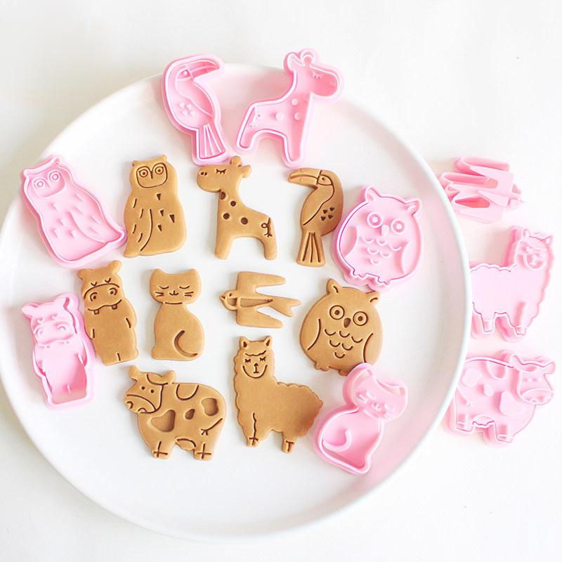 Kitchen Baking Supplies - Zoo Animals Cookie Cutters Abstract Cute