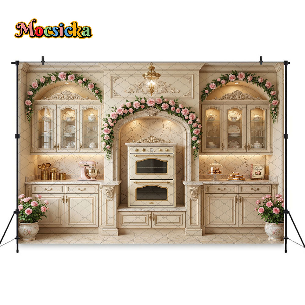 Mocsicka Backdrop Photography  - огляд і ціна Kitchen Baking Photoshoot