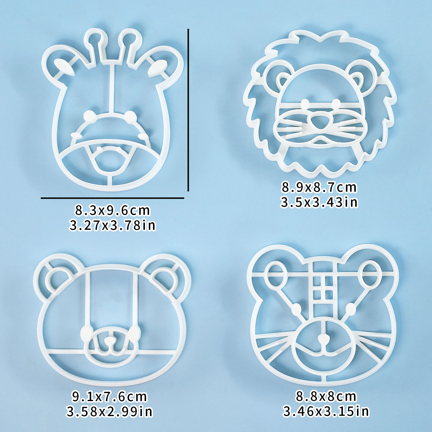 4 Pcs Animal Cookie Cutters Se - огляд і ціна Kitchen Baking Items
