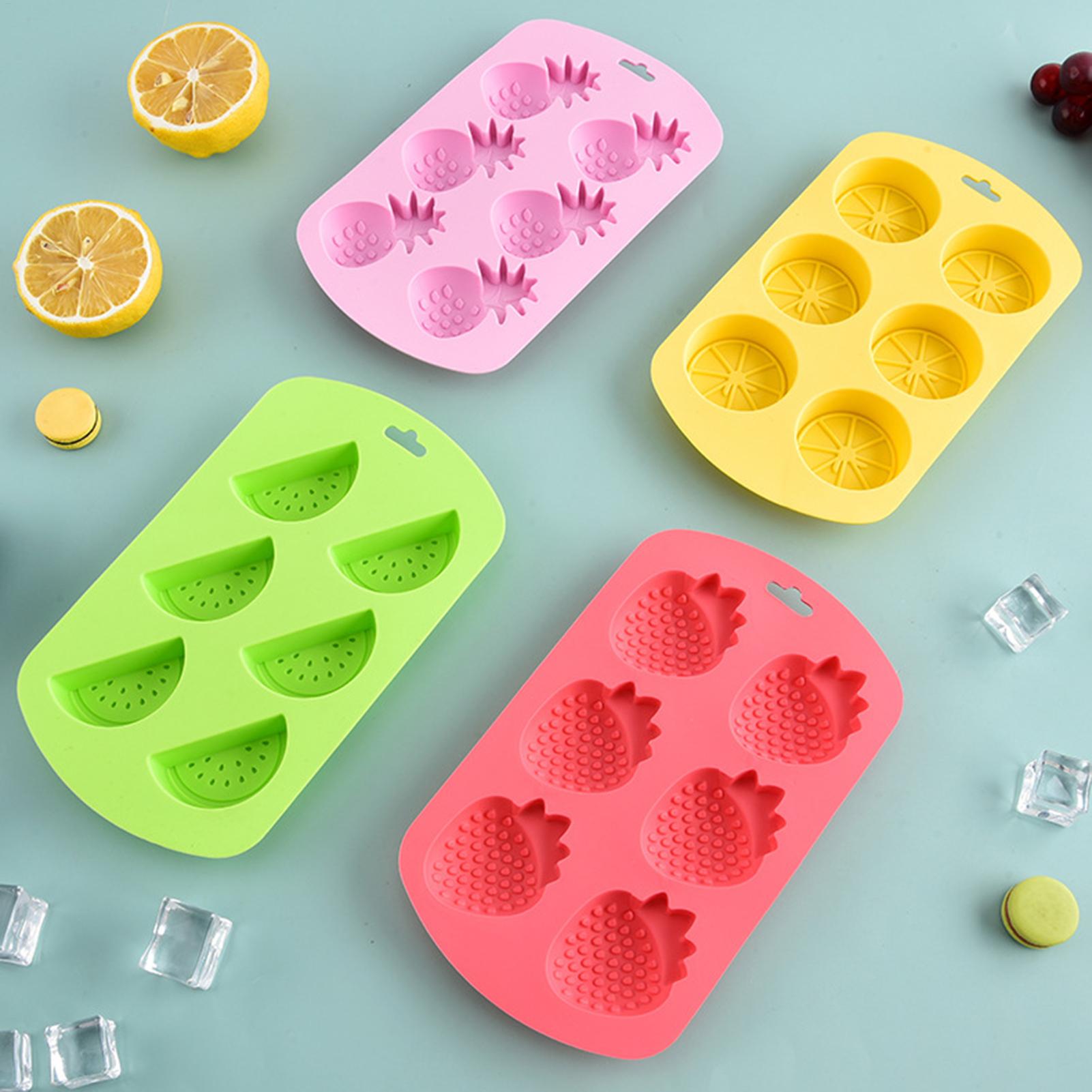 6 Cavity Fruit Shaped Silicone - огляд і ціна Kitchen Baking Supplies