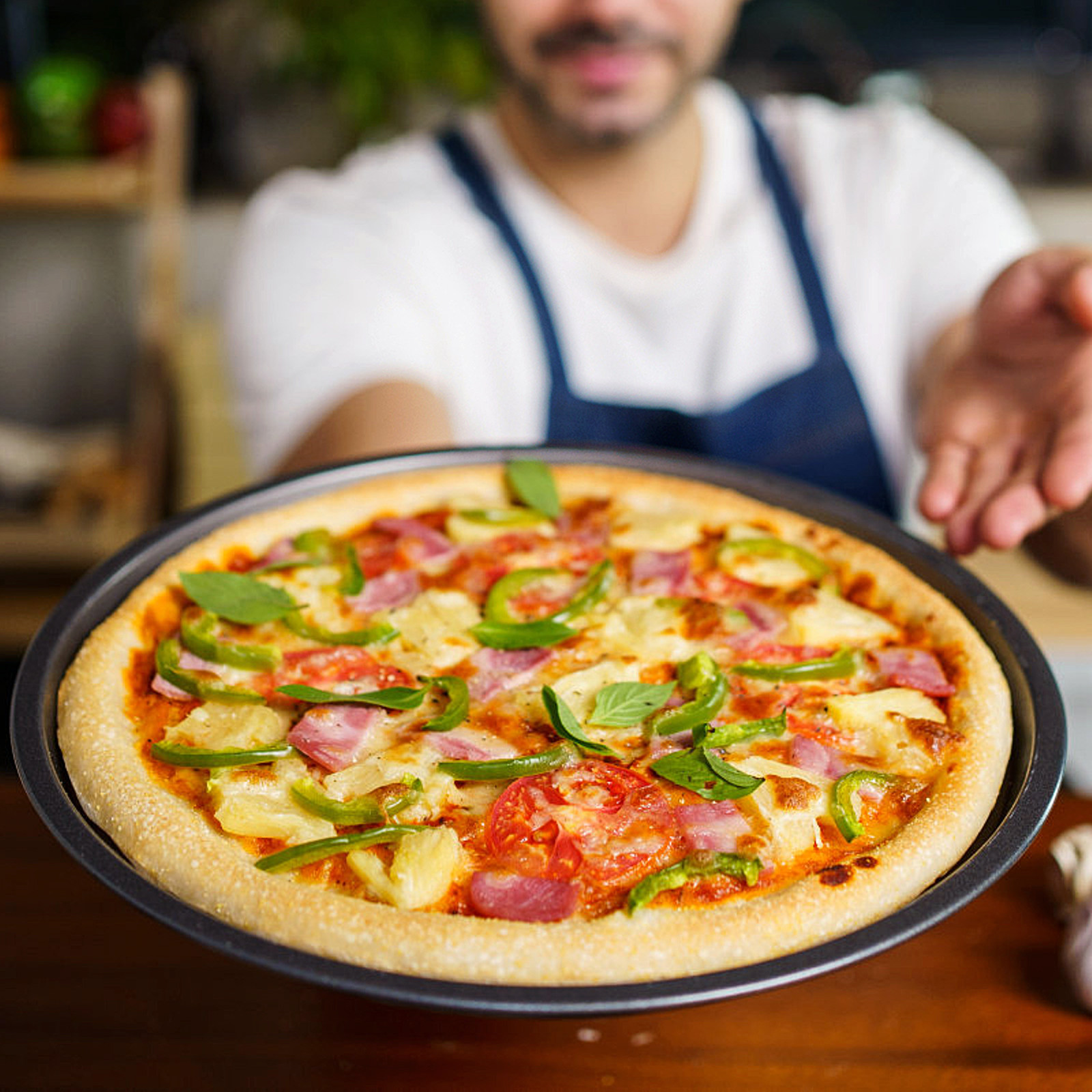 Round Pizza Pan Carbon Steel H - огляд і ціна Kitchen Baking Tray