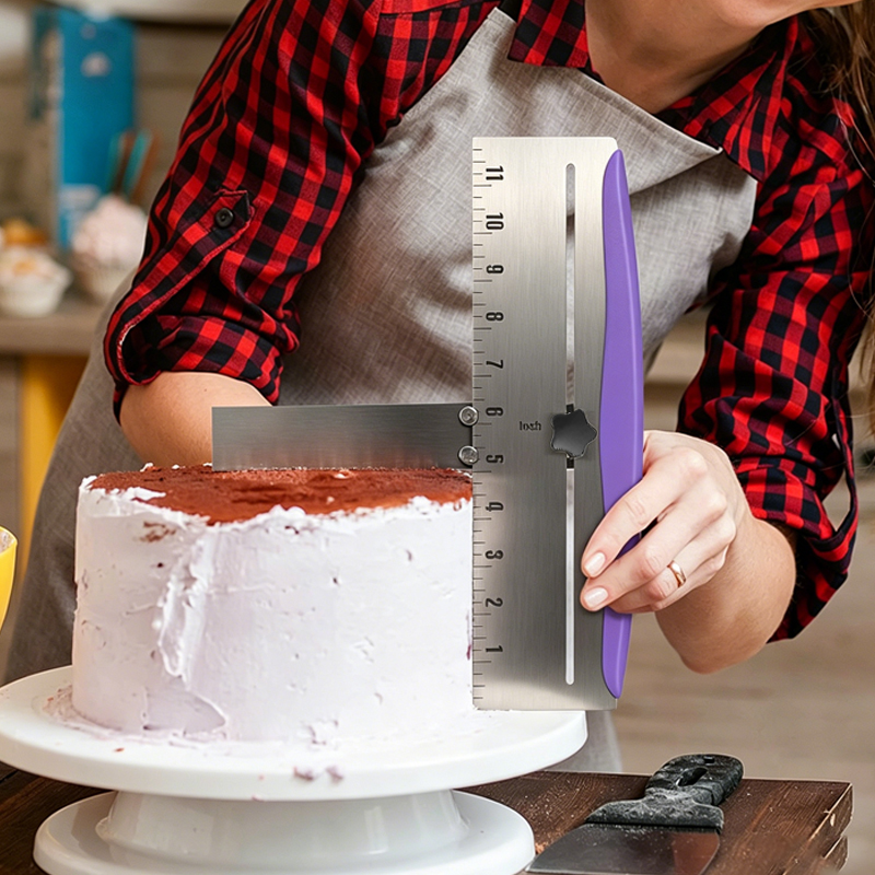 Stainless Steel Cake Scraper I - огляд і ціна Kitchen Baking Corner