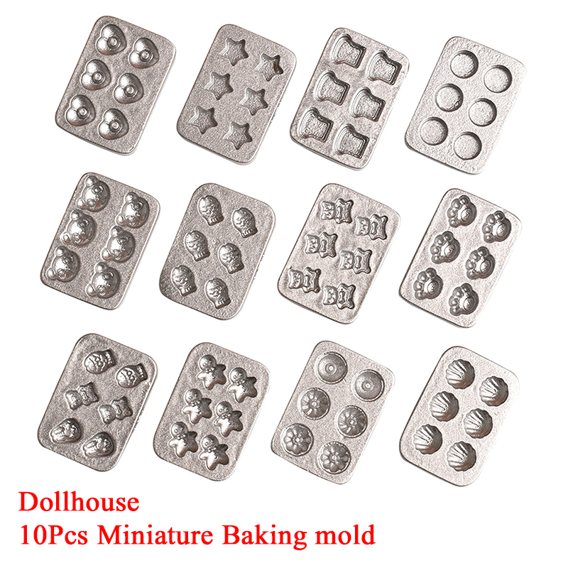 10pcs Doll House Miniature Min - огляд і ціна Kitchen Baking Tray