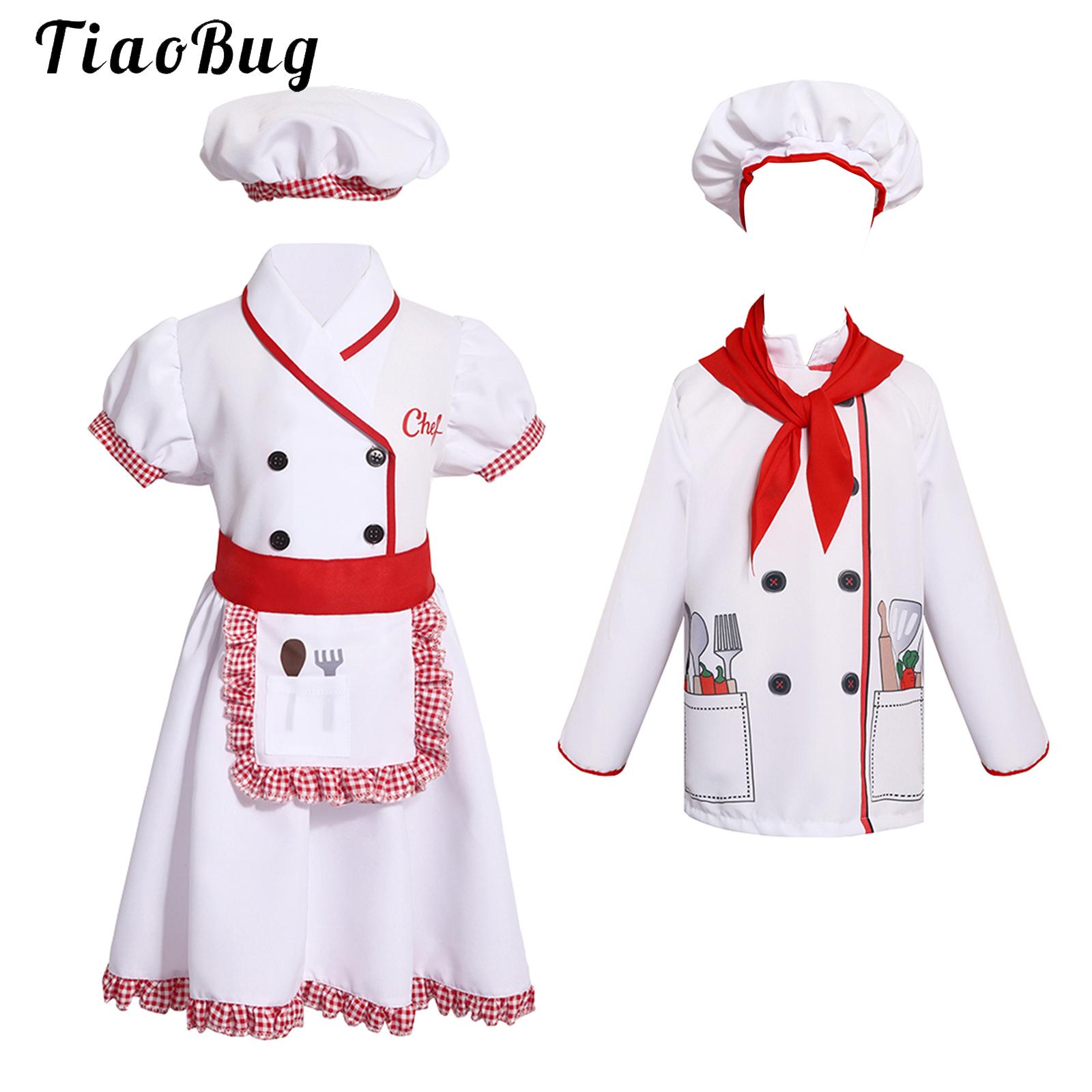 Kids Chef Costume Boys Girls C - огляд і ціна Cooking Chef Xl